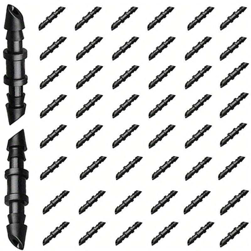 30-50pcs Drip Irrigation Barbed Coupling Fittings - Drip Tubing Irrigation