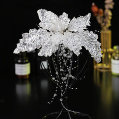 Bride Hair Comb Sequins Tassels Headwear Wedding Accessory