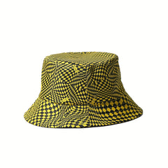 Unisex Sunshade Bucket Hat with Yellow Sun Hat for Outdoor Travel