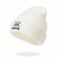 Sport Knit Beanie Hat Letter Printing Autumn Winter Warm Ski Hat Men Women