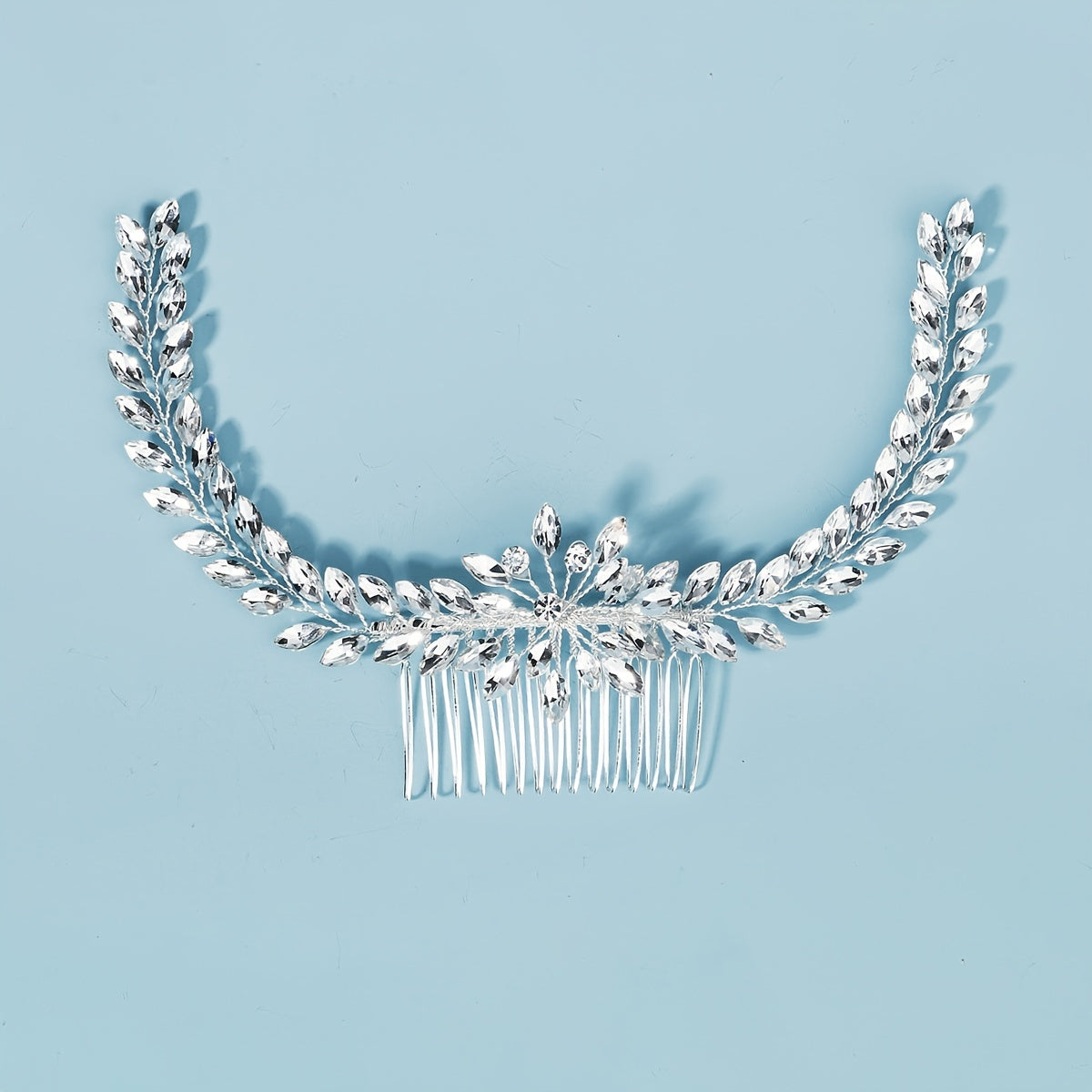 Crystal & Pearl Bridal Comb Hairpiece