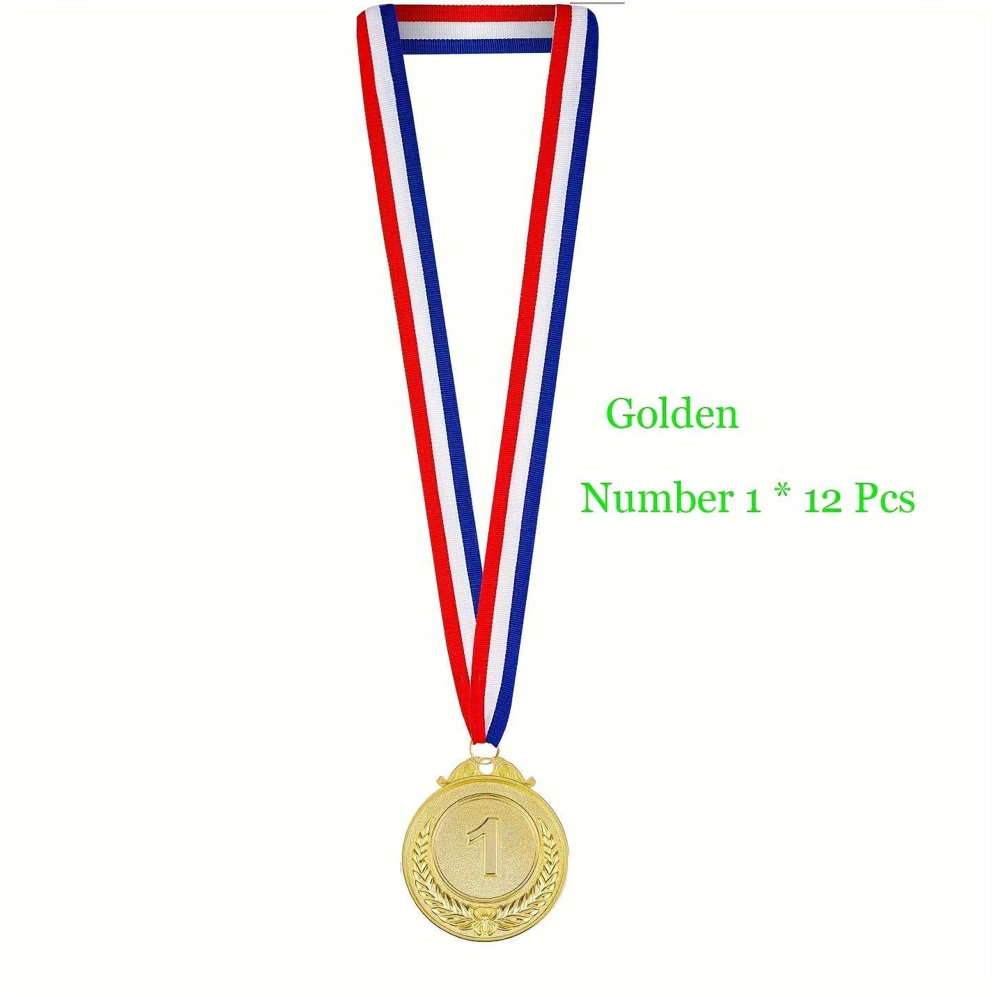 12pcs Olympic Style Award Medals with Neck Ribbon