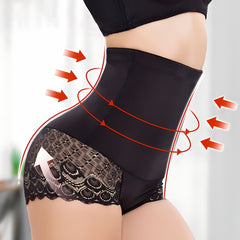 Lace Shaping Panties High Waist Tummy Control Butt Lifting Underwear