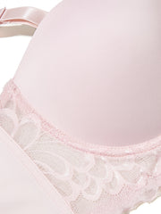 3 Pack Plus Size Lace Push Up Bra Set Plus Slight Stretch Nylon 3pcs Set