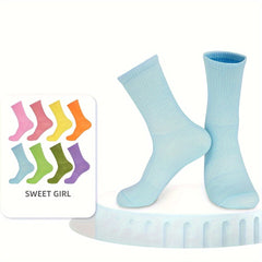 Cute Candy Knitted Socks for Teens