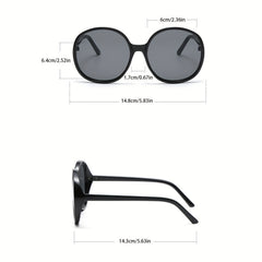 Men's Round Frame Sunglasses Leather Bag Glasses Case Glasses Cloth