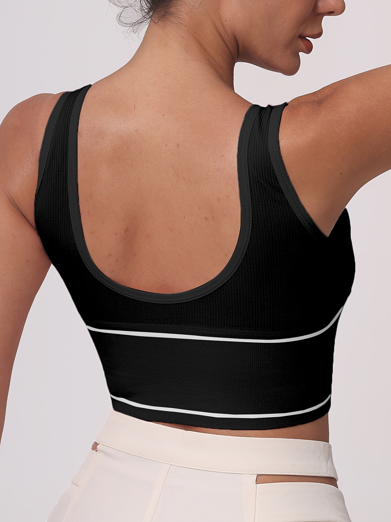 2 Pack Plus Size Sports Bra Women's Plus High Stretch