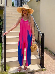 Ruched Spaghetti Strap Jumpsuit Sleeveless