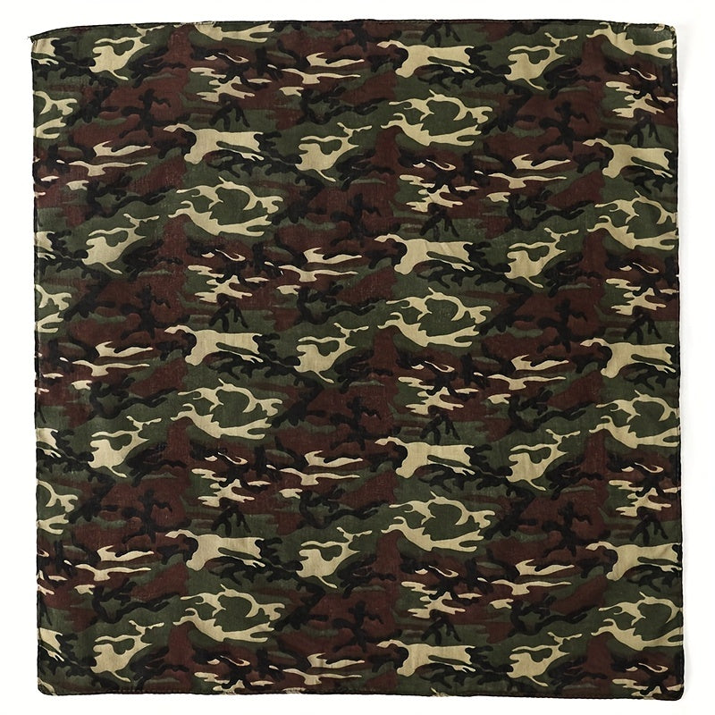 Men's Camouflage Square Scarf for Outdoor and Sport