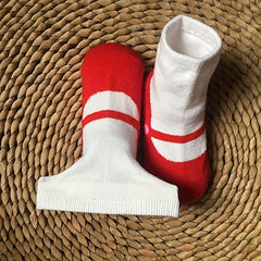 3 Pairs Baby Girls Anti-Skid Ballet Socks with Dot Glue