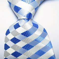 Plaid Tie Men's 8 99 CmNecktie Set Jacquard Woven Tie Necktie