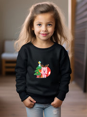 Christmas Peggy Crew Neck Sweatshirt Kids Clothes Christmas Gift