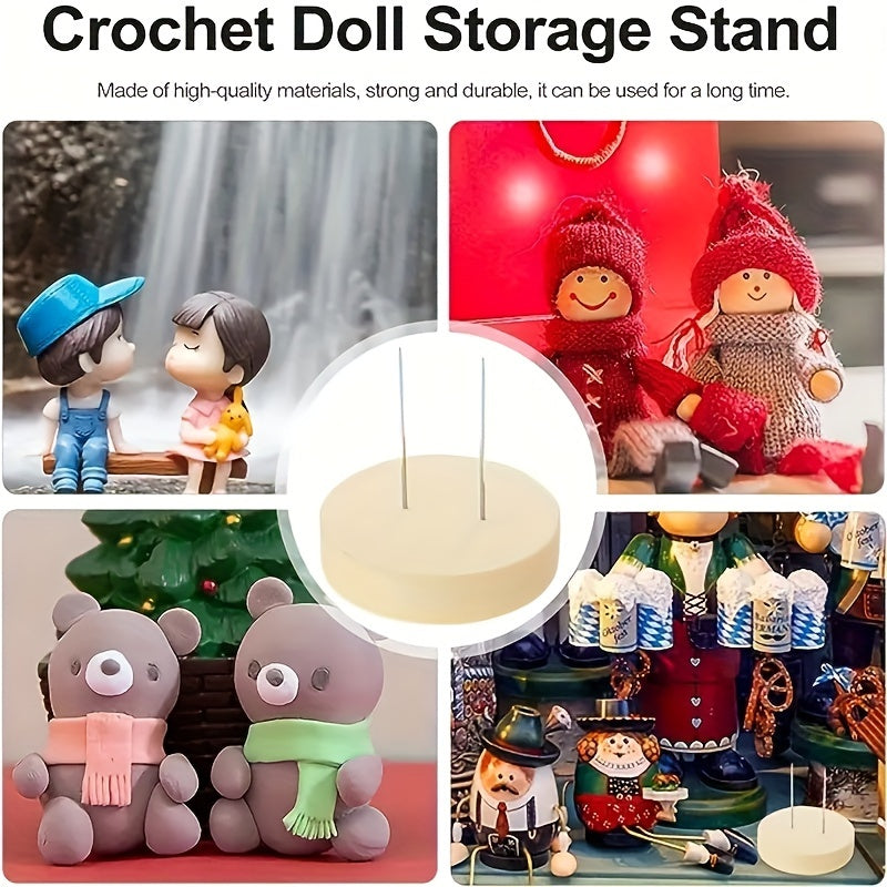 6pcs 2sets Wooden Doll Holder Toy Doll Display Stand