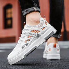 Men's Breathable Lace-up Skate Shoes Outdoor Casual Sneakers