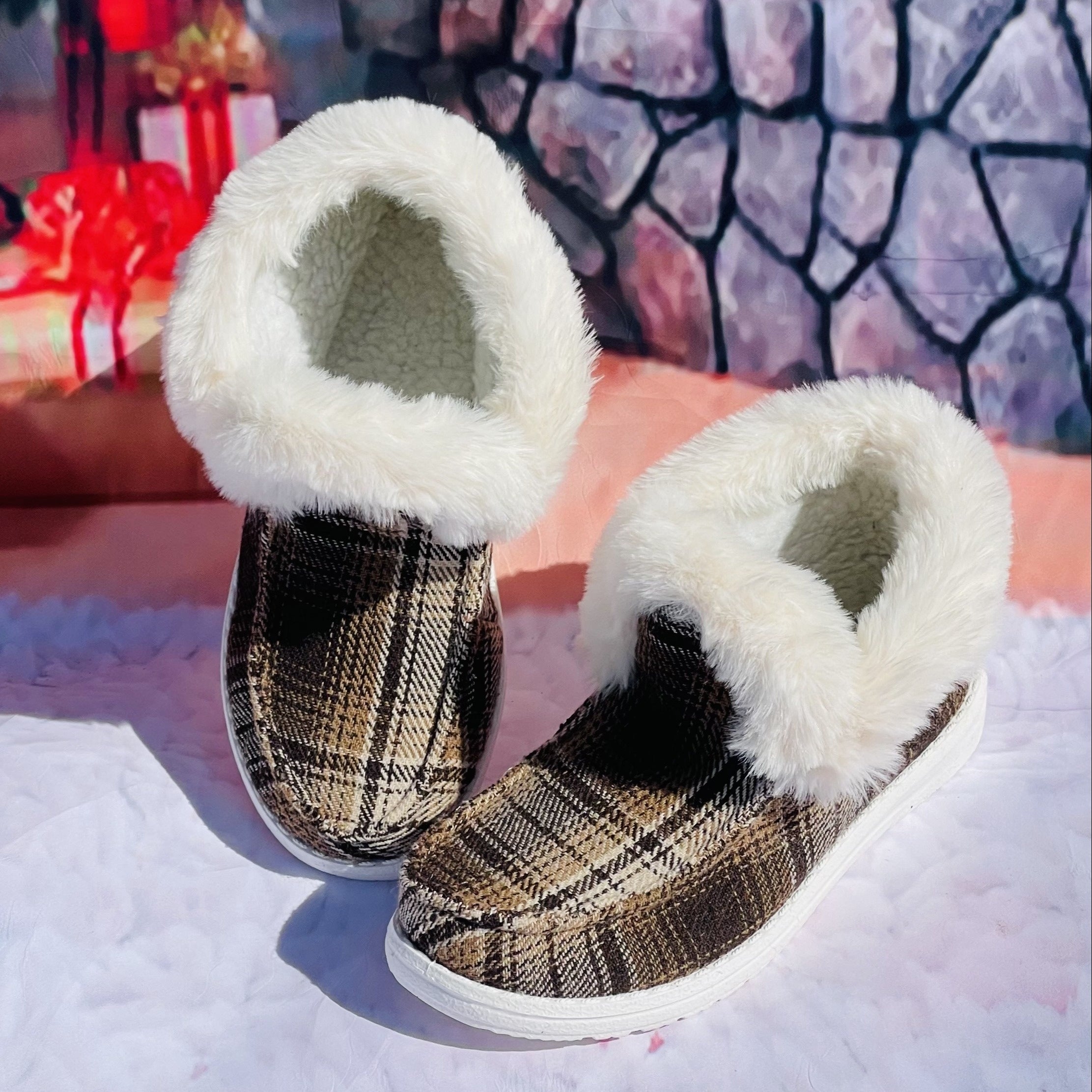 Gradient Coffee Winter Boots for Women