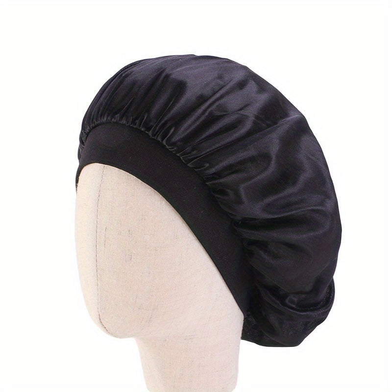 Girls Sleeping Bonnet Hat Elastic Nightcap for Long Hair Kids