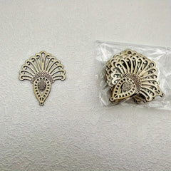 10pcs Sliced Pendant Wooden Earring Jewelry Necklace Making Tool Carving Hanging