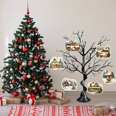 6pcs Christmas Farm Hanging Ornaments Xmas Tree Decorations