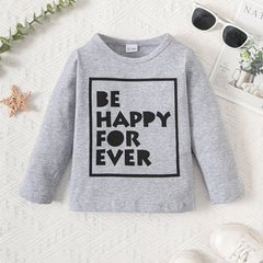 Baby Casual Be Happy Long Sleeve T Shirt