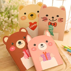 4pcs Cartoon Bear Notebooks Cute Notepads for Students
