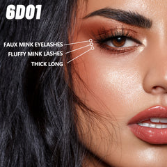 10 Pairs Natural Half Eye False Eyelashes Long Makeup 3D Eyelashes Extension