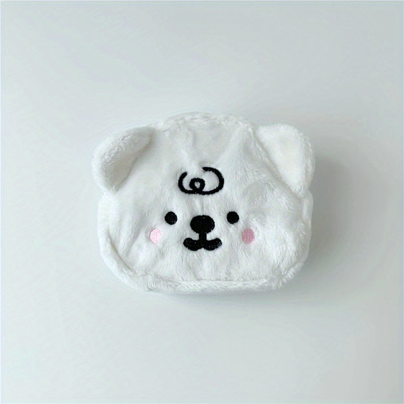Kids Plush Bear Coin Purse Small Storage Bag