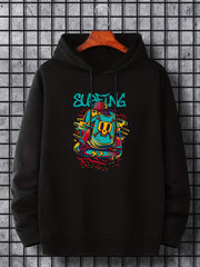 Men's Graffiti Surfing Hoodie Casual Sweatshirt
