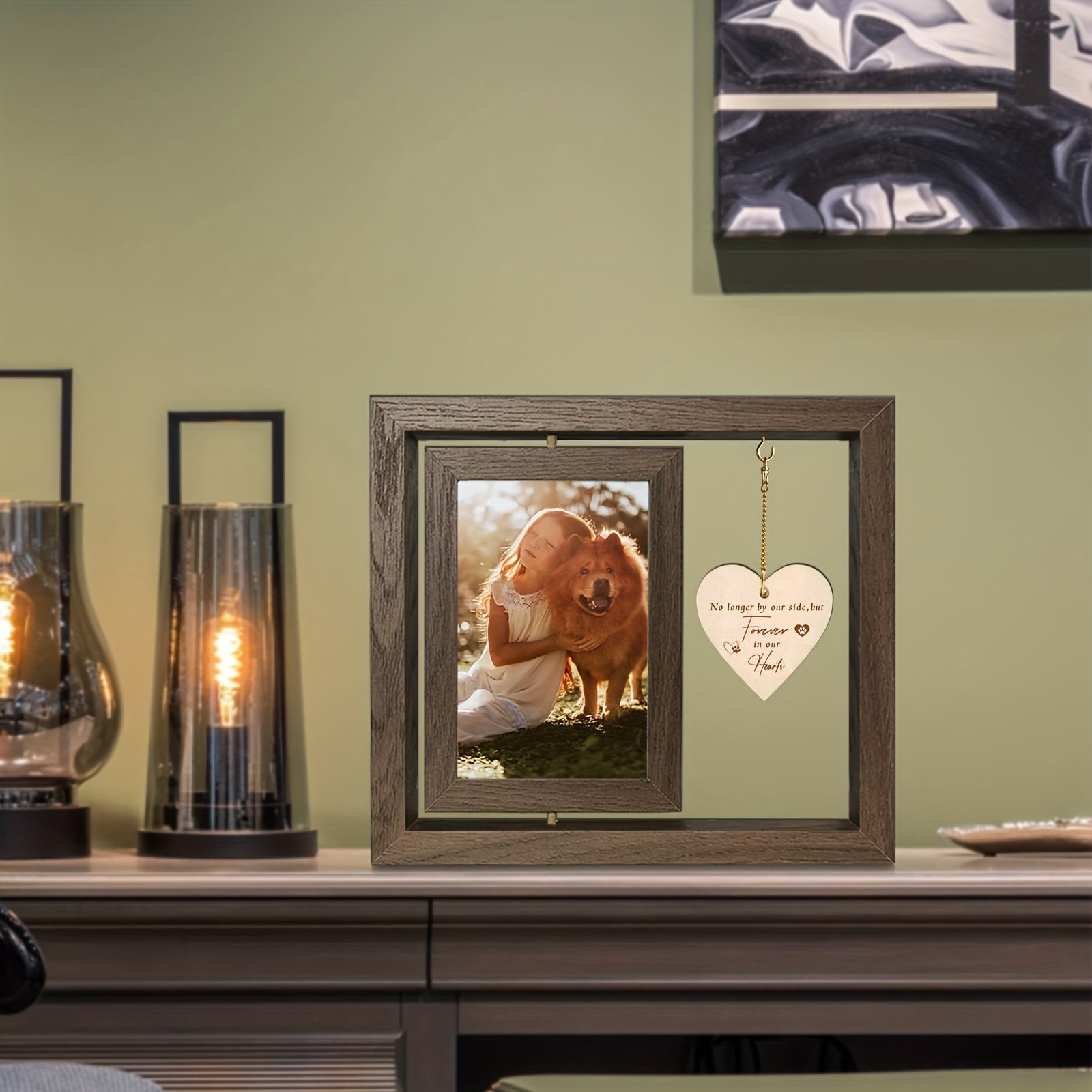 Pet Memorial Picture Frame - Sympathy Gift for Loss of Pet