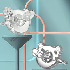 Baby Pink Green Silicone Pacifier