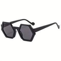 Geometric Frame Sunglasses Gradient Lens Glasses UV400