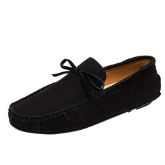 Men's Bowknot Moccasin Loafer Shoes Non-slip Slip-On Driving Shoes