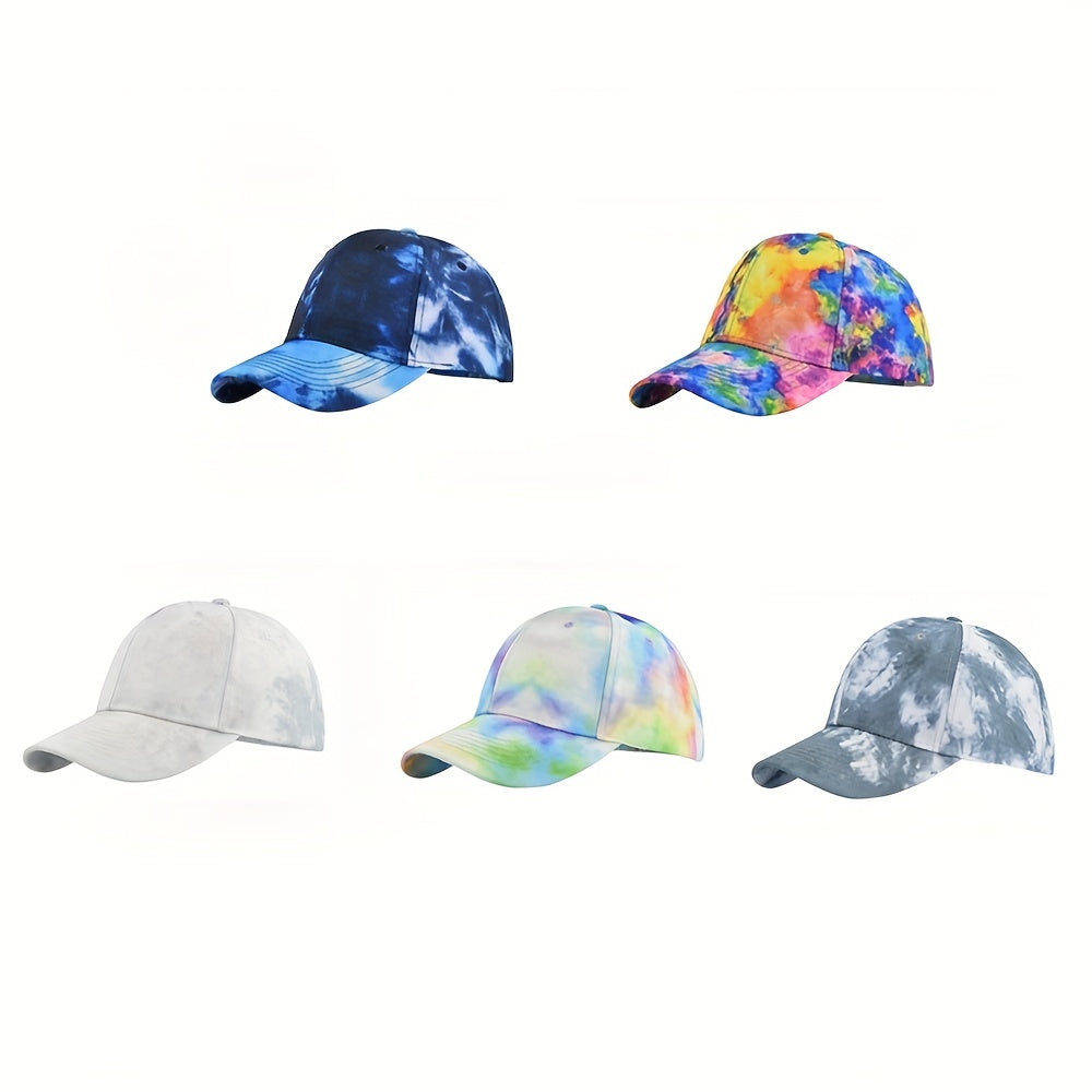 Tie Dye Sun Hat Peaked Cap Casual Baseball Cap