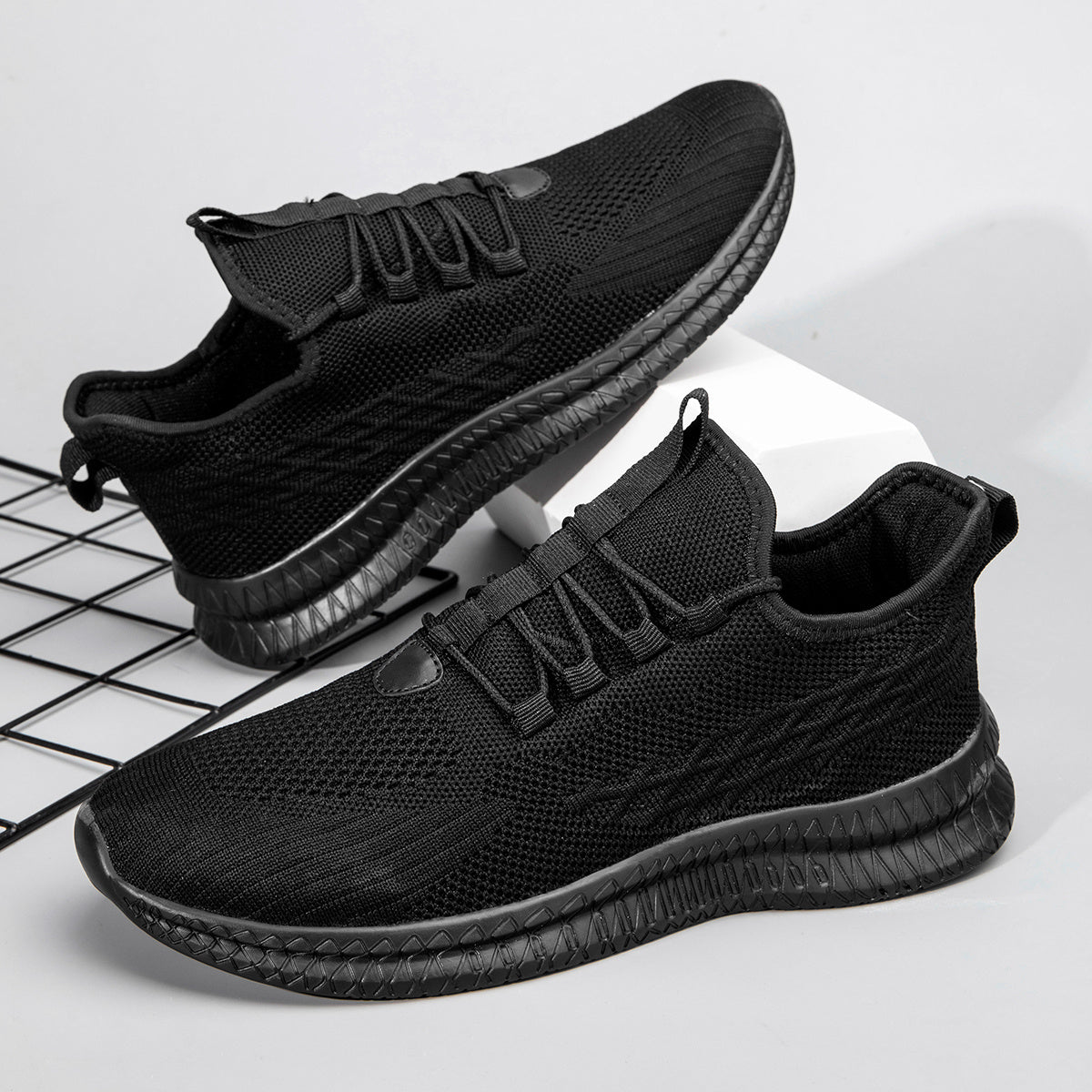 Women's Outdoor Woven Low Top Lace up Running Shoes