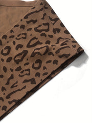 Leopard Print Bra & Panties Lingerie Set
