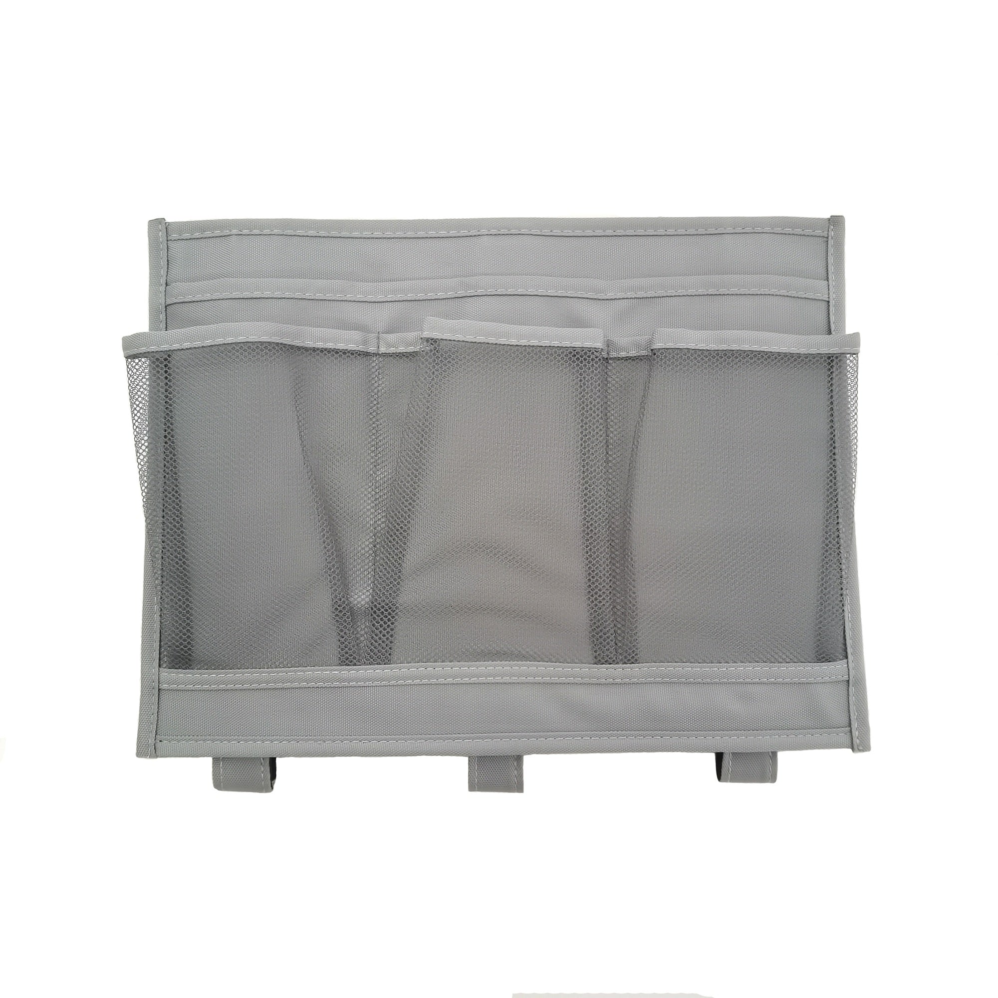 Gray Bedside Caddy for Beds and Dorms