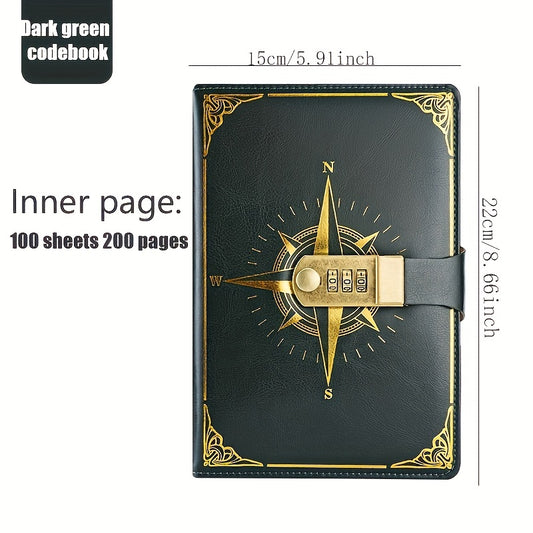 A5 Password Lock Notebook Student Notepad Thickened Shorthand