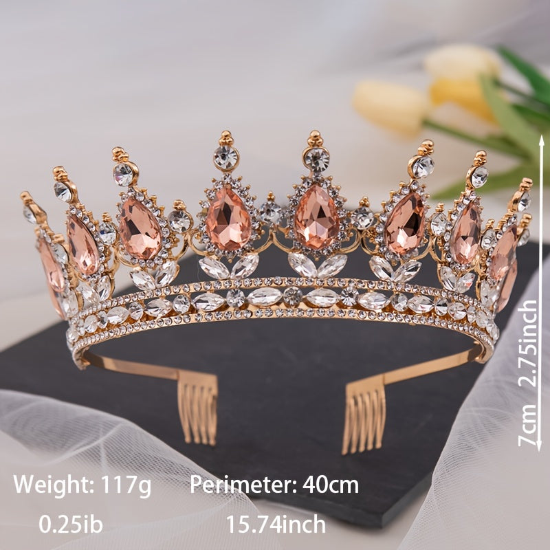 Crystal Rhinestone Bridal Wedding Tiara Headband for Girls