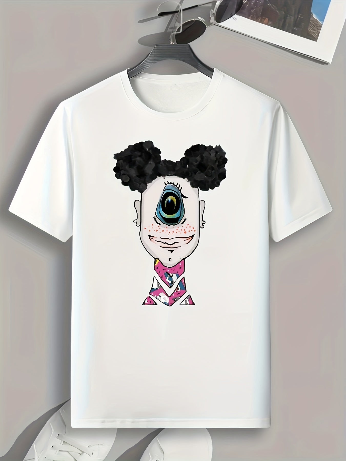 Creative Painting Print Men's Graphic T shirt Casual Comfy Tees
