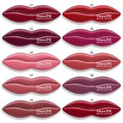 10 colors Matte Lipstick Waterproof Formula