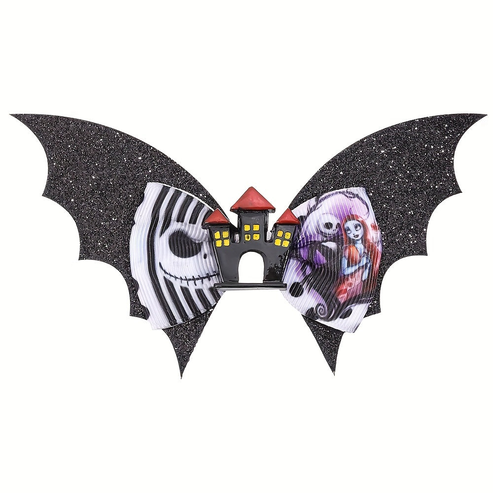 Halloween Double Bat Wing Hair Clip