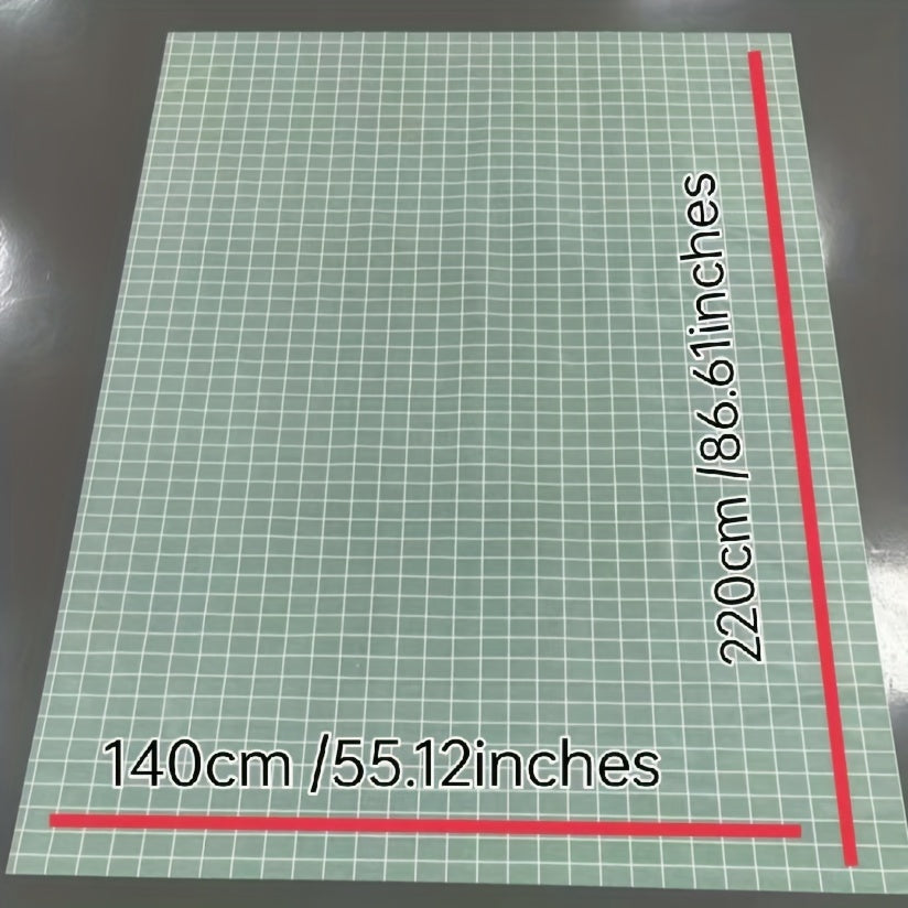 Plastic Tablecloth Straight Edge Plaid Tablecover PVC Lattice - Waterproof