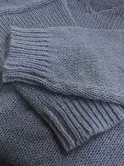 Solid V Neck Sweater Long Sleeve Jumper