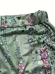 Plus Size Retro Outfits Women's Floral Print Top & Wide Leg Pants Two Piece Set