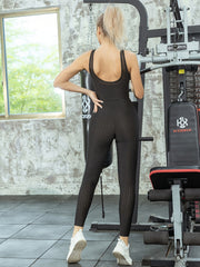 Womens Yoga Bodysuit & Backless Tights Shorts Gym Jumpsuit