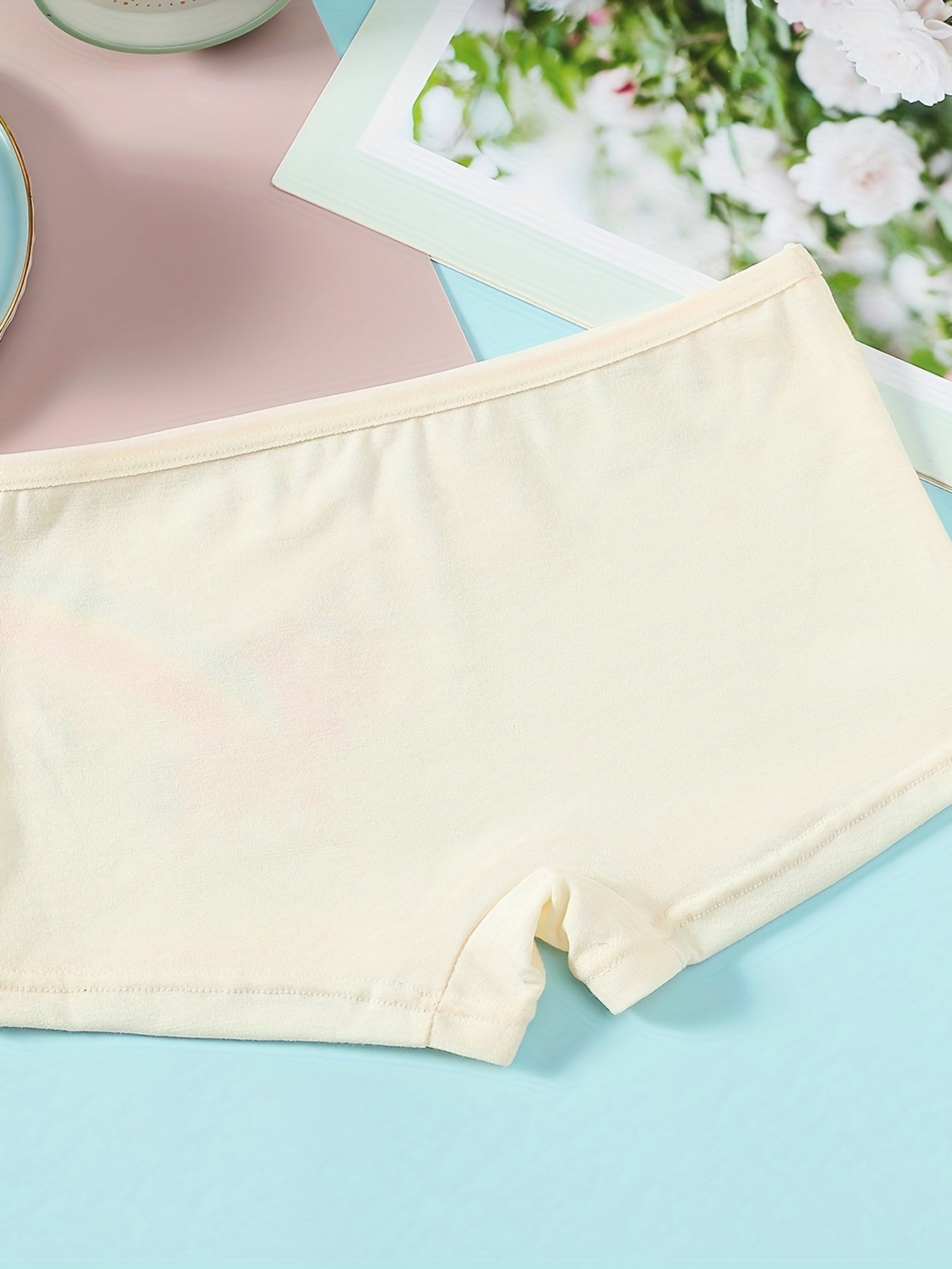 5pcs Unicorn Printed Boxer Shorts Girls Comfy Stretch Panties