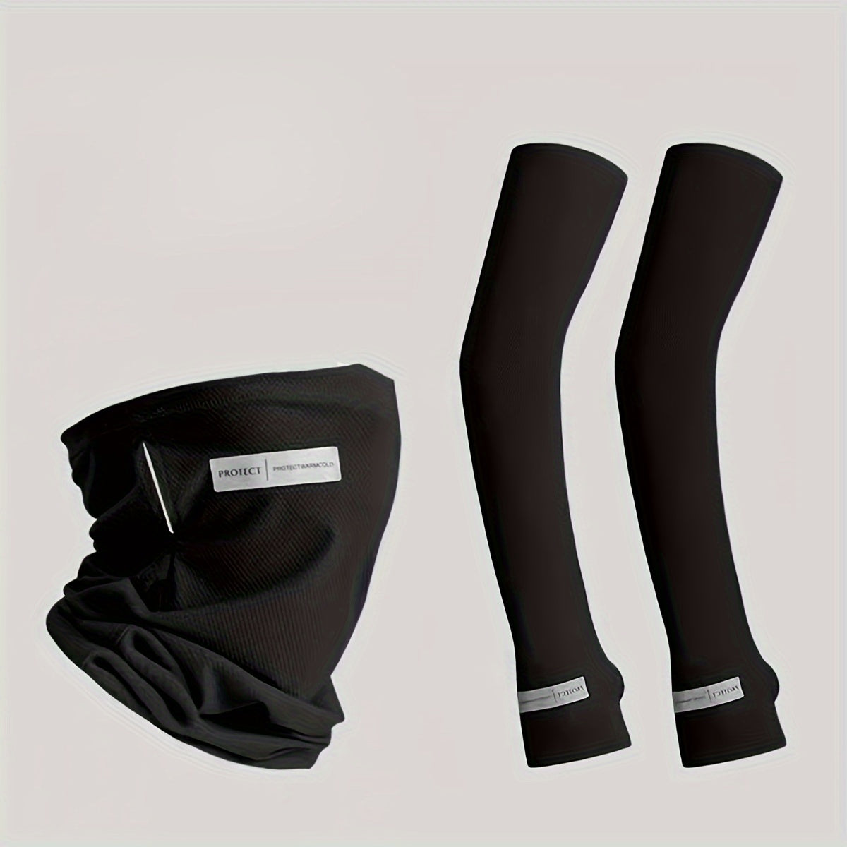 Men's Sunscreen Ice Sleeve Mask With Veil Viscose Gloves