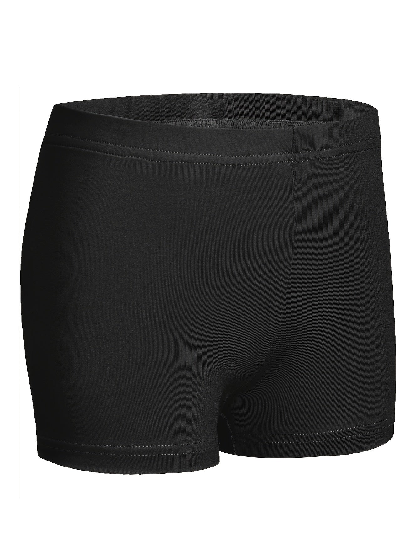 Girls Stretchy Solid Dance Shorts Gymnastics Practice Performance