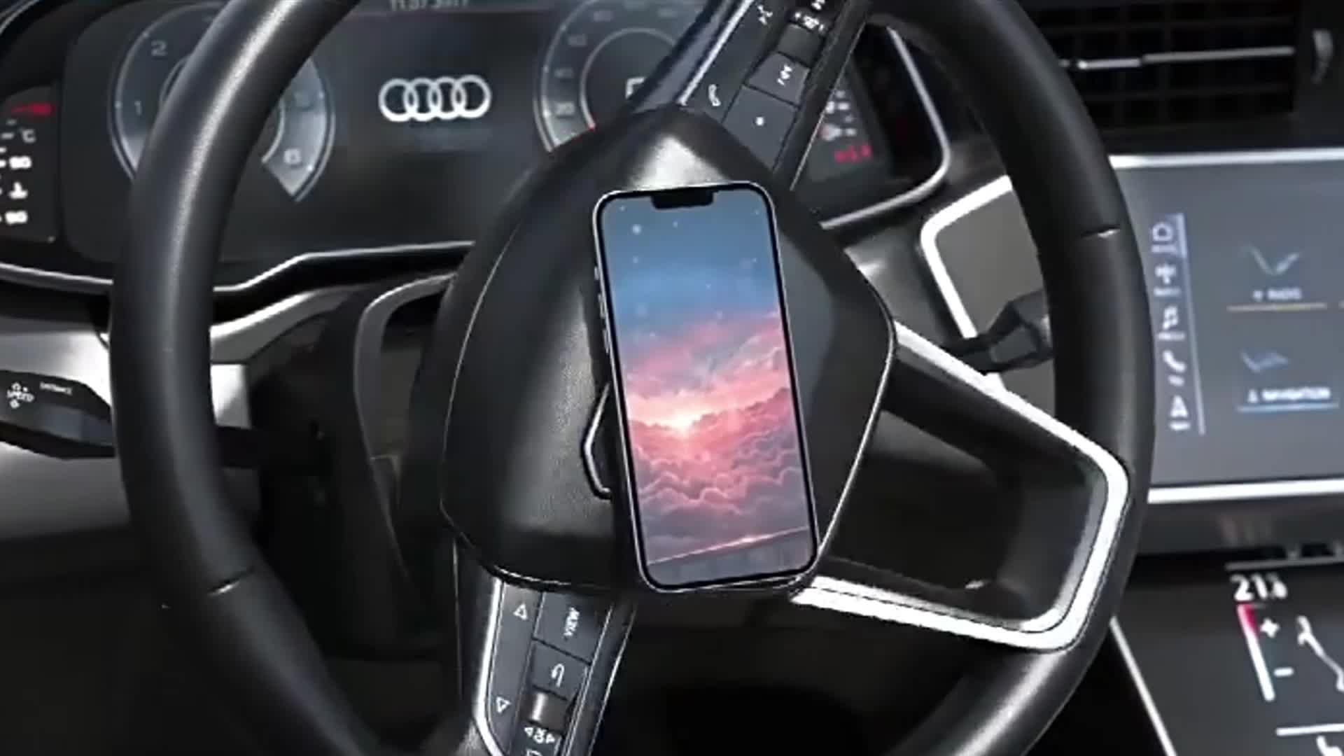 Magnetic Phone Holder for Car with Suction Cup - Safe Navigation