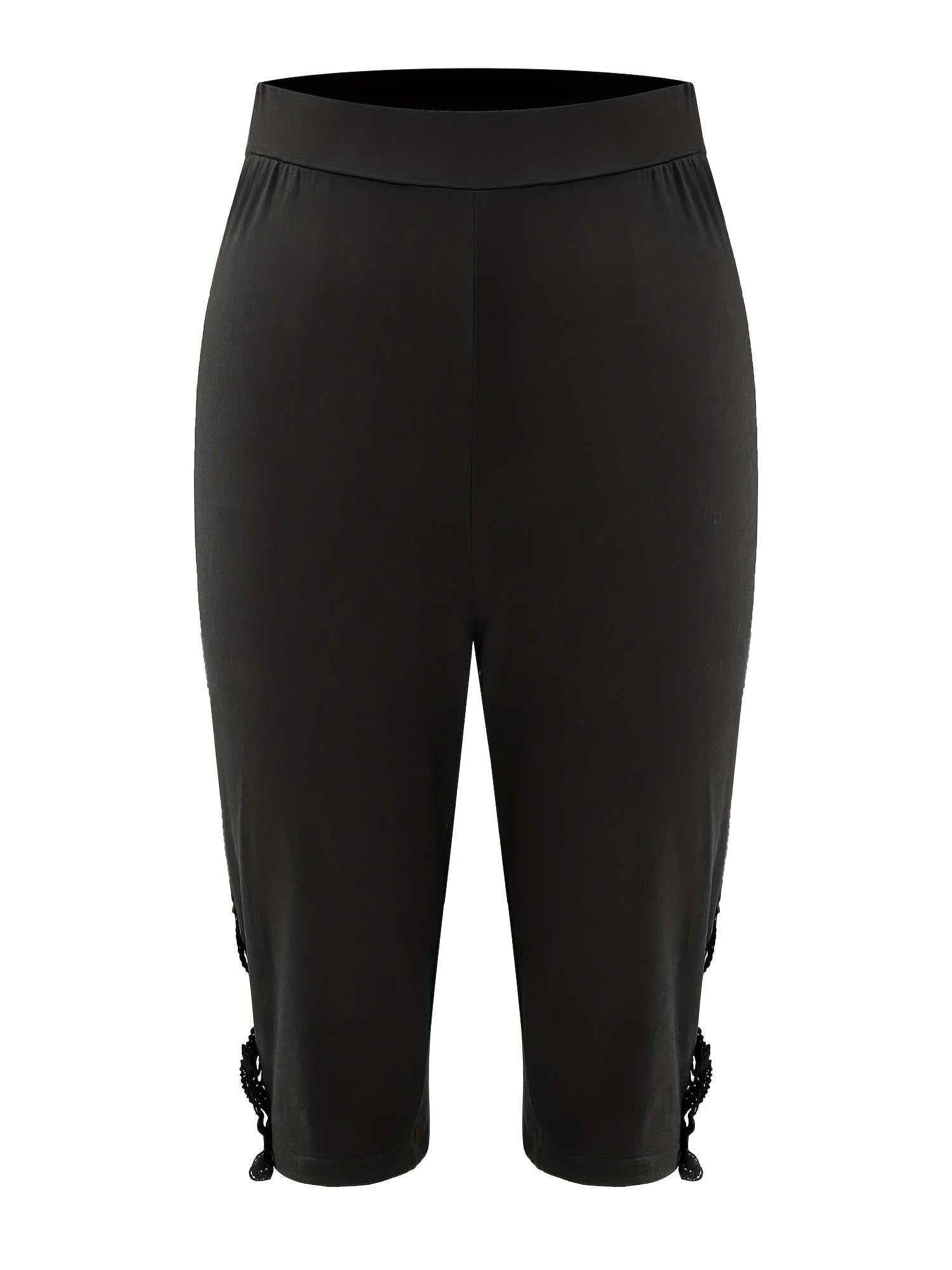 Floral Print Skinny Capris Leggings for Women