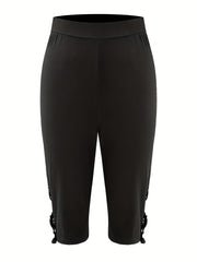Floral Print Skinny Capris Leggings for Women